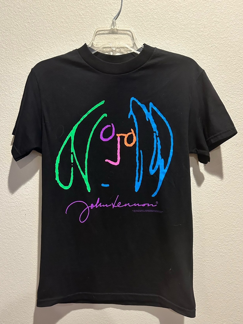 John Lennon Tribute T-Shirt, Size Small, regular fit t-shirt.